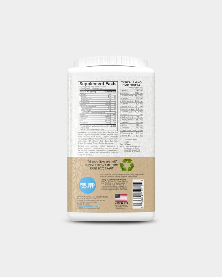 Portions Master Vegan Protein Blend