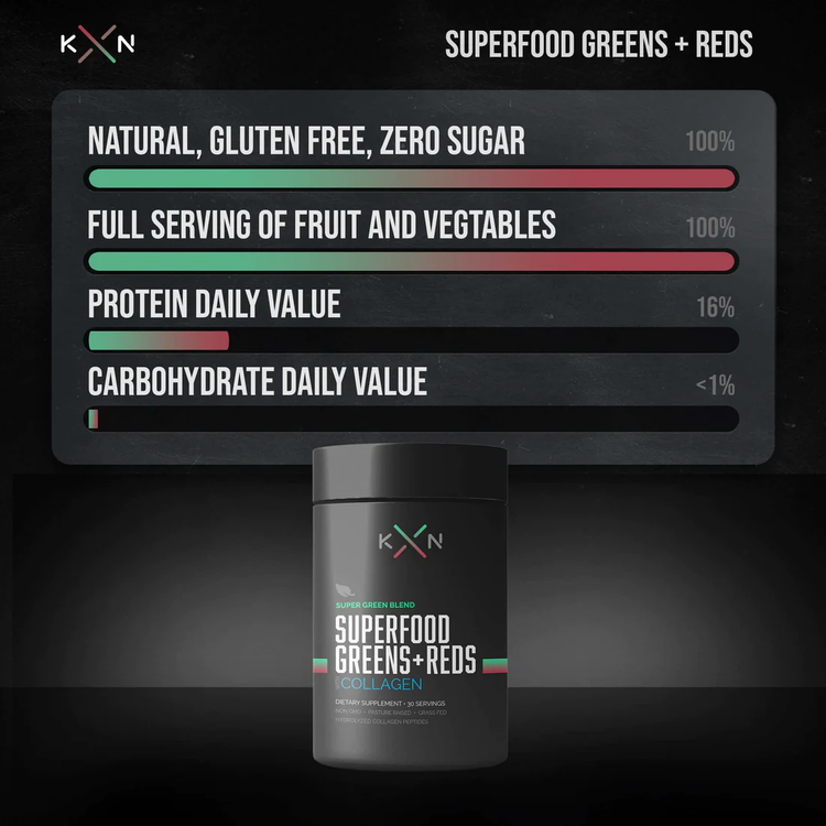 KompleX Nutrition Super Greens & Reds w/ Collagen Peptides