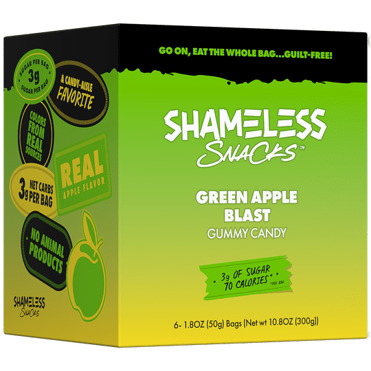 Gummy Candy by Shameless Snacks - Green Apple Blast