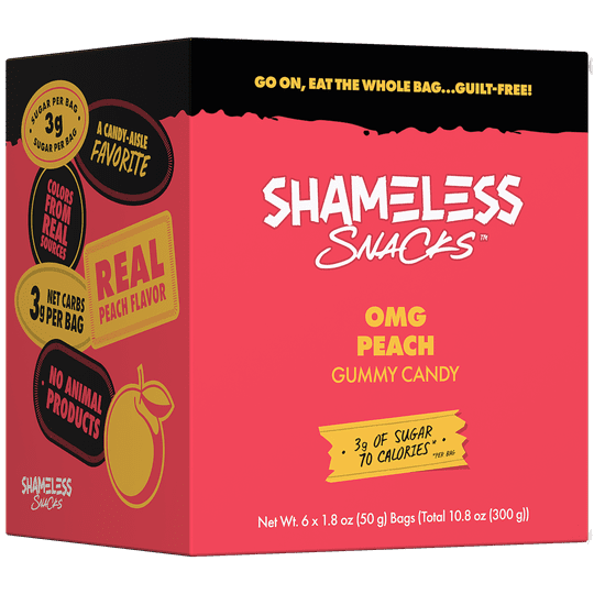 Gummy Candy by Shameless Snacks - OMG Peach