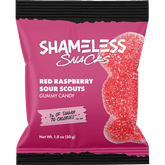 Gummy Candy by Shameless Snacks - Red Raspberry Sour Scouts