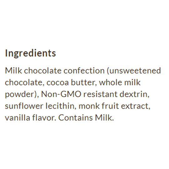 ChocZero No Sugar Added Milk Chocolate Baking Chips 20 oz