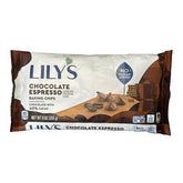 Lily's Chocolate Espresso Baking Chips No Sugar Added 9oz