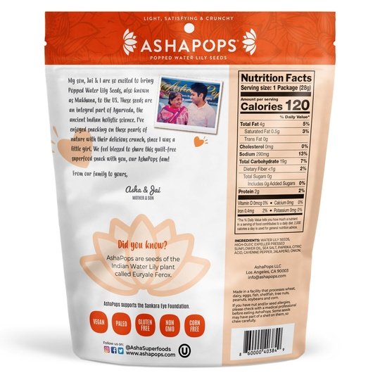 Popped Water Lily Seeds by AshaPops - Variety Pack