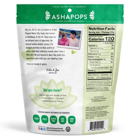 Popped Water Lily Seeds by AshaPops - Variety Pack