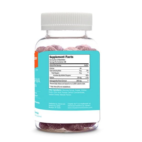 Chapter Six Kosher Ashwagandha Gummies by Zahler