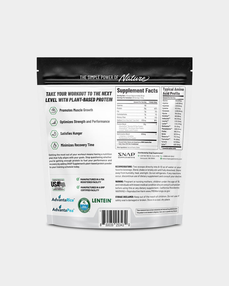 SNAP Supplements Vegan Protein