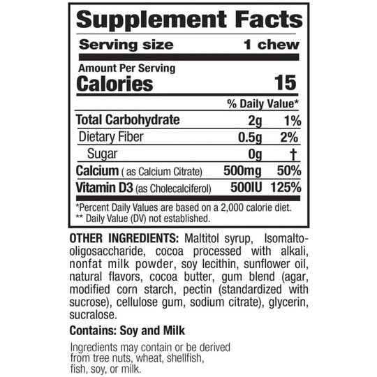 Bariatric Complete Calcium Citrate Chewable 500mg - Chocolate