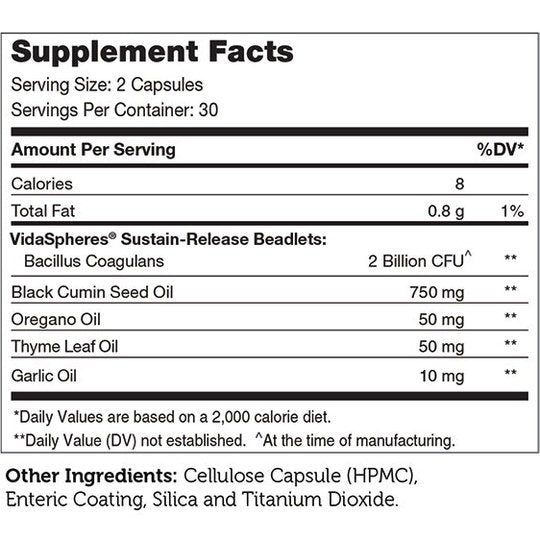 CandAid +Probiotics Kosher Capsules by Zahler