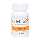 Celebrate Iron (30mg) Plus Vitamin C Tablets