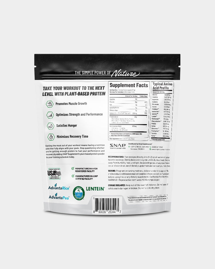 SNAP Supplements Vegan Protein