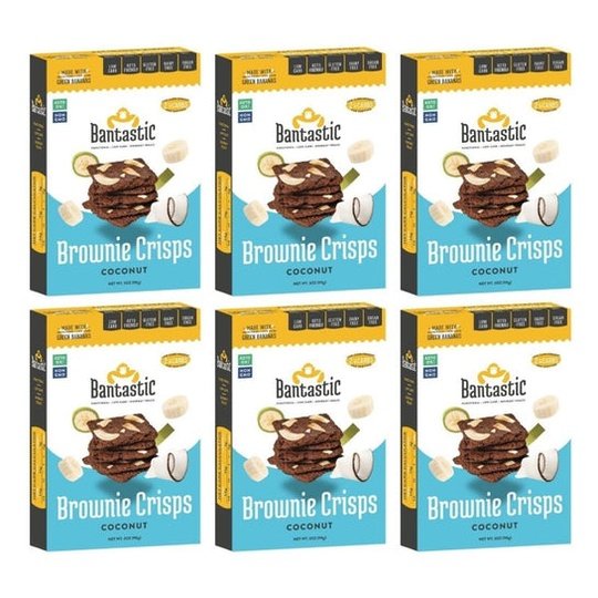Bantastic Brownie Thin Crisps Snack by Natural Heaven - Coconut