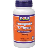 NOW Fenugreek & Thyme 500mg (100caps)