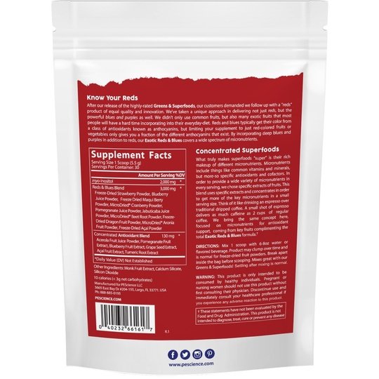 PES Exotic Reds N Blues (30 Servings)
