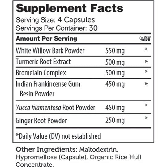 Inflame-X Kosher Capsules for Inflammatory Response & Pain Support by Zahler