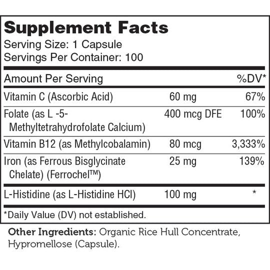 Advanced Iron Complex Capsules by Zahler - Gentle, Kosher and Non-Constipating