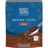 ChocZero No Sugar Added Milk Chocolate Baking Chips 20 oz
