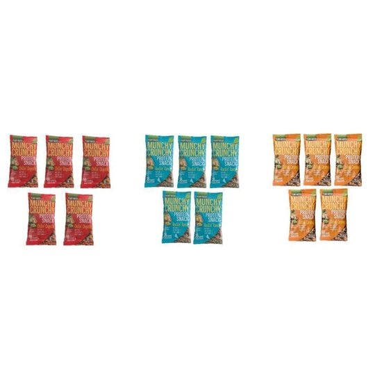 Munchy Crunchy Protein Snack - 3-Flavor Variety Pack
