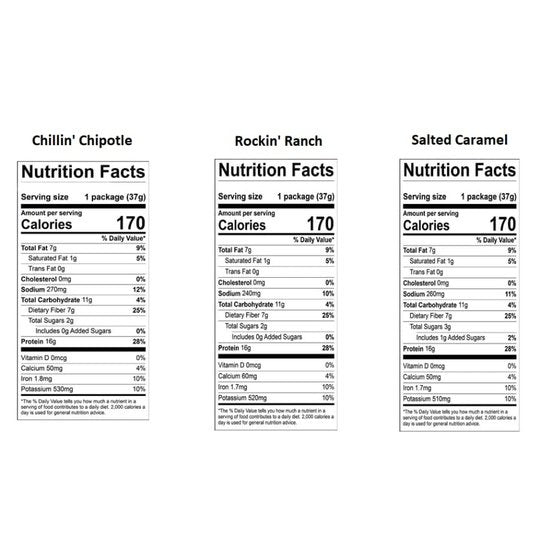 Munchy Crunchy Protein Snack - 3-Flavor Variety Pack