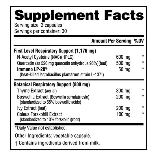 Nutrabio Lungs (90 Vcaps)