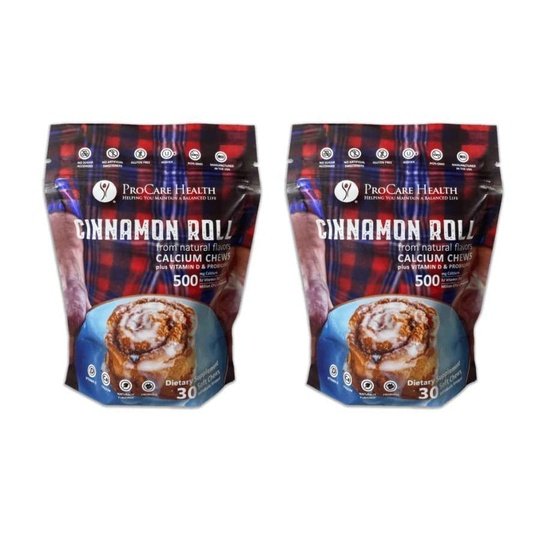 ProCare Health Calcium Soft Chew 500mg - Cinnamon Roll
