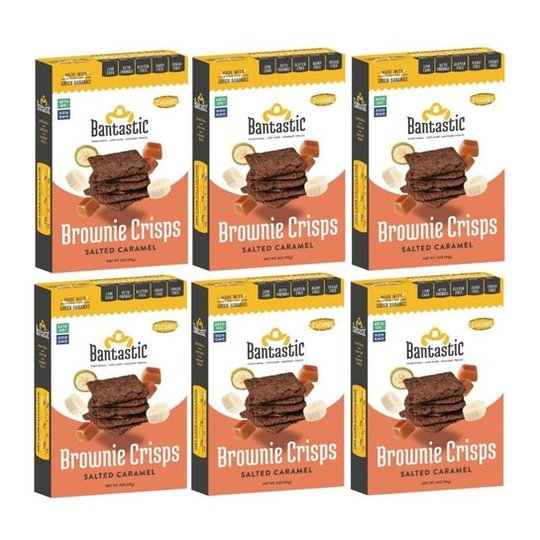 Bantastic Brownie Thin Crisps Snack by Natural Heaven - Salted Caramel