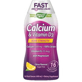 Calcium Citrate and Vitamin D3 Liquid by Natures Way - Natural Citrus Flavor