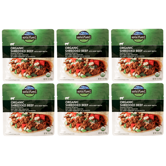 Wild Planet Organic Shredded Beef with Beef Broth