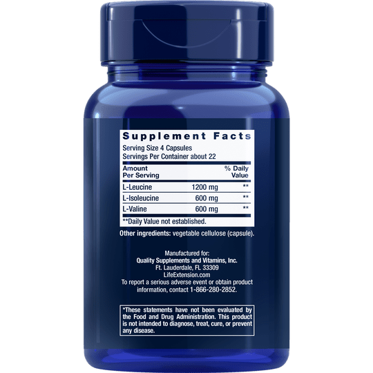 Life Extension Branched Chain Amino Acids (90 Caps)
