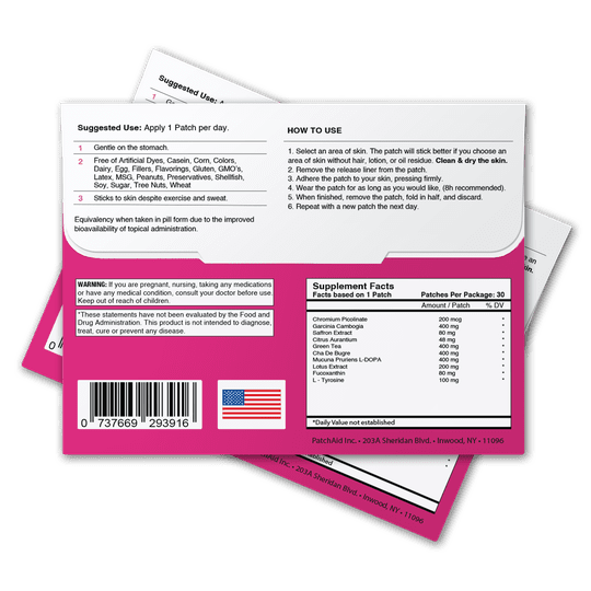Slim Trim Appetite Suppressant Patch by PatchAid