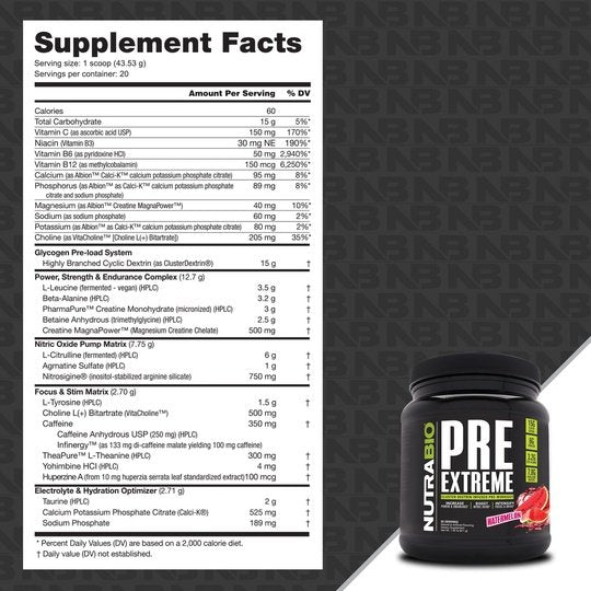 NutraBio Pre Extreme