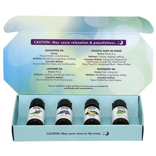 NOW Let There Be Peace & Quiet Relaxing Essential Oils Kit