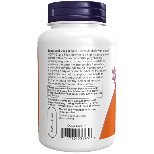 NOW Maximum Strength Grape Seed Extract