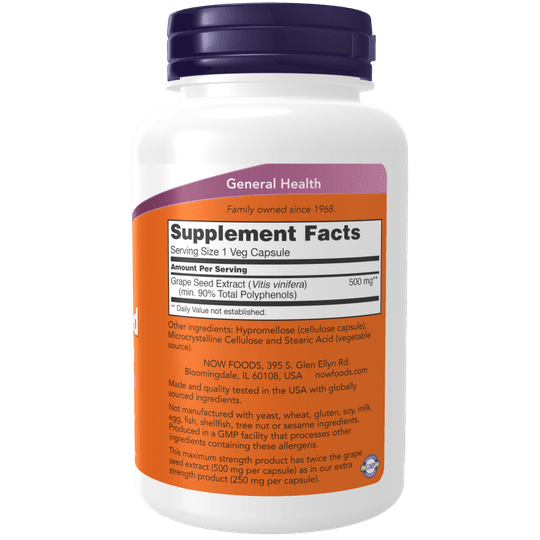 NOW Maximum Strength Grape Seed Extract