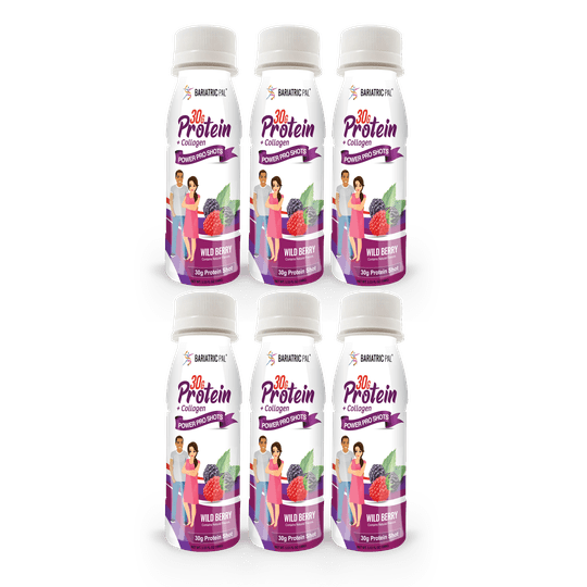 BariatricPal 30g Whey Protein & Collagen Power Pro Shots - Wild Berry