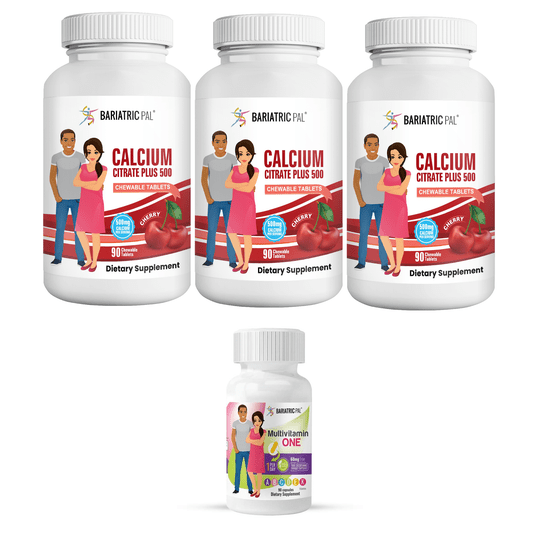 Gastric Bypass Complete Bariatric Vitamin Pack by BariatricPal - Capsules & Chewables