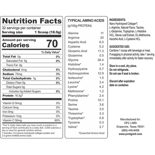 Collagen Protein Powder by ProT Gold - Vanilla