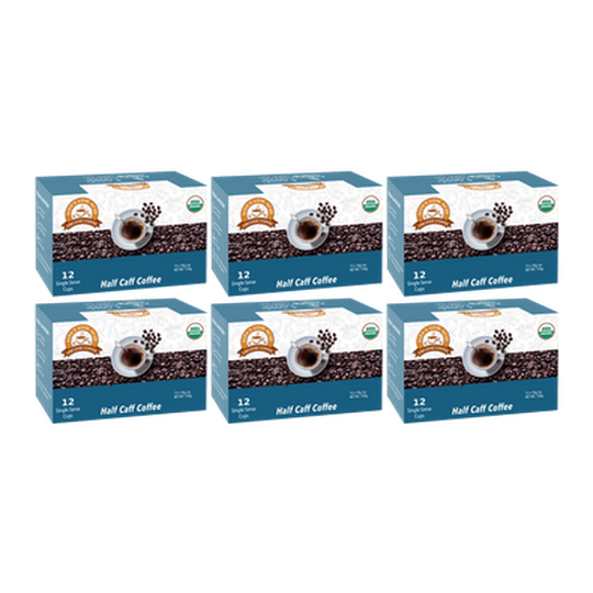 Alex's Low Acid Organic Coffee™ K-Cups - Half Caff