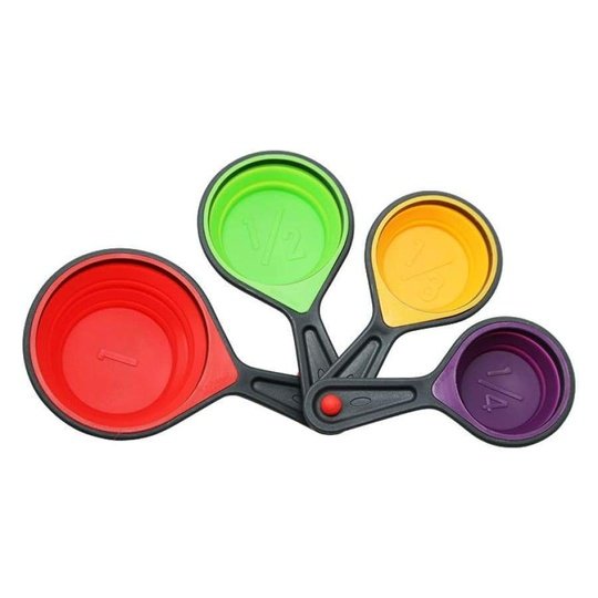 8 Piece Collapsible Measuring Cups and Spoons Set by BariatricPal