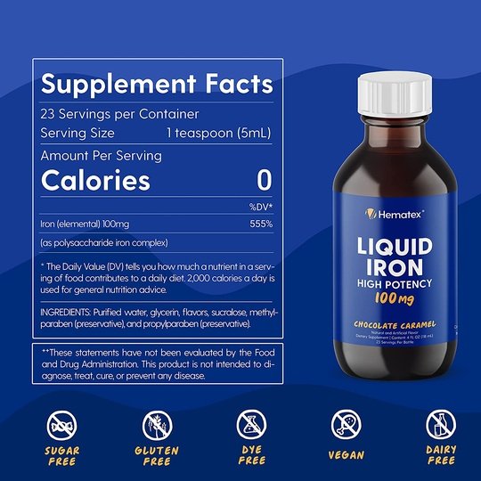 Hematex Super High Potency Liquid Iron (100mg)