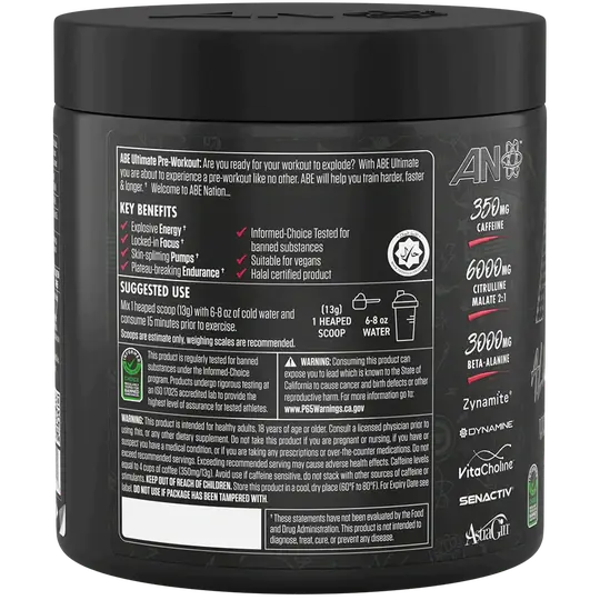 ABE All Black Everything Ultimate Pre-Workout