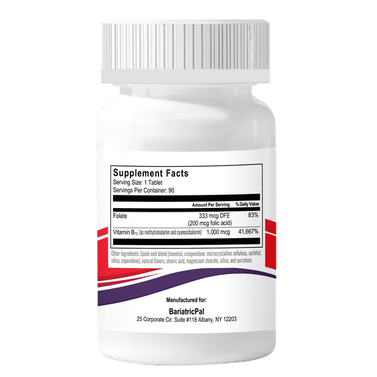 BariatricPal 1,000mcg B12 Quick Melts - Berry