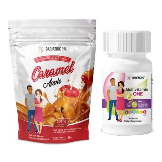 Gastric Bypass Complete Bariatric Vitamin Pack by BariatricPal - Capsules & Chews