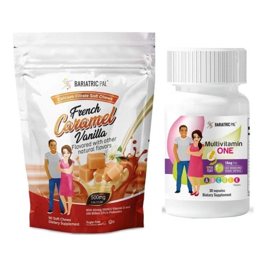 Gastric Sleeve Complete Bariatric Vitamin Pack by BariatricPal - Capsules & Chews