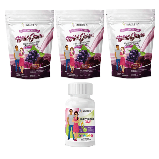 Gastric Band Complete Bariatric Vitamin Pack by BariatricPal - Capsules & Chews
