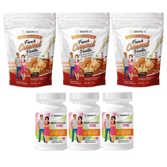 Gastric Sleeve Complete Bariatric Vitamin Pack by BariatricPal - Chewables & Chews