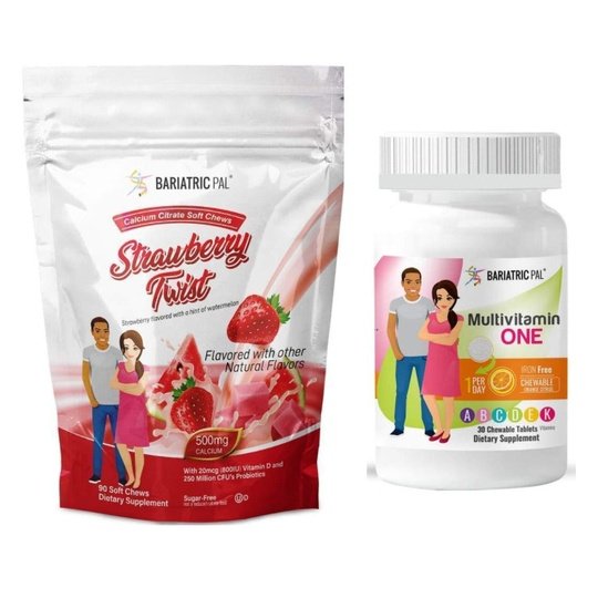 Gastric Sleeve Complete Bariatric Vitamin Pack by BariatricPal - Chewables & Chews
