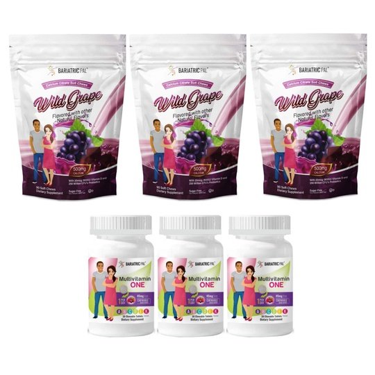 Gastric Band Complete Bariatric Vitamin Pack by BariatricPal - Chewables & Chews
