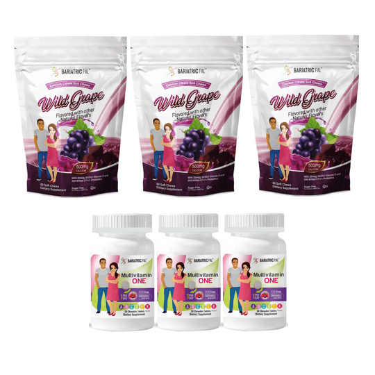 Gastric Band Complete Bariatric Vitamin Pack by BariatricPal - Chewables & Chews