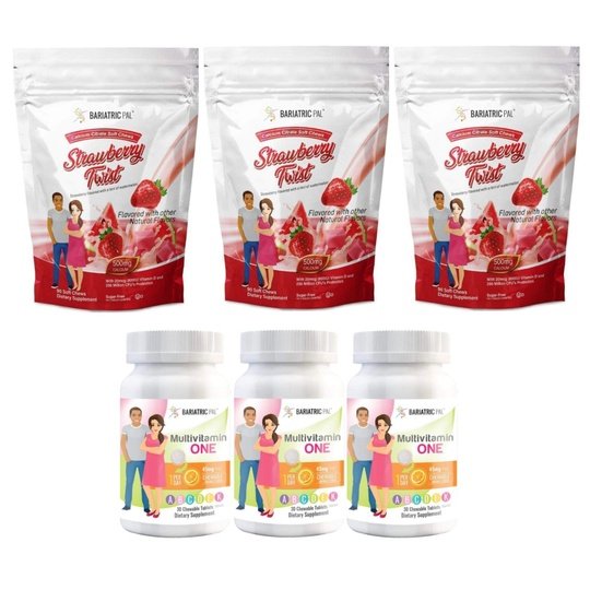 Gastric Band Complete Bariatric Vitamin Pack by BariatricPal - Chewables & Chews